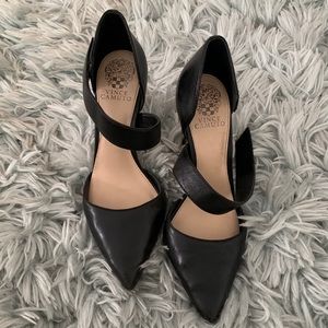 Black Vince Camuto pointed toe heels